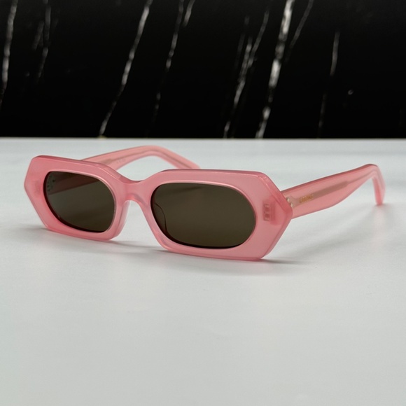 NEW CL40243I 72J CELINE PINK GREY GEOMETRIC WOMEN CELINE SUNGLASSES - Picture 3 of 12